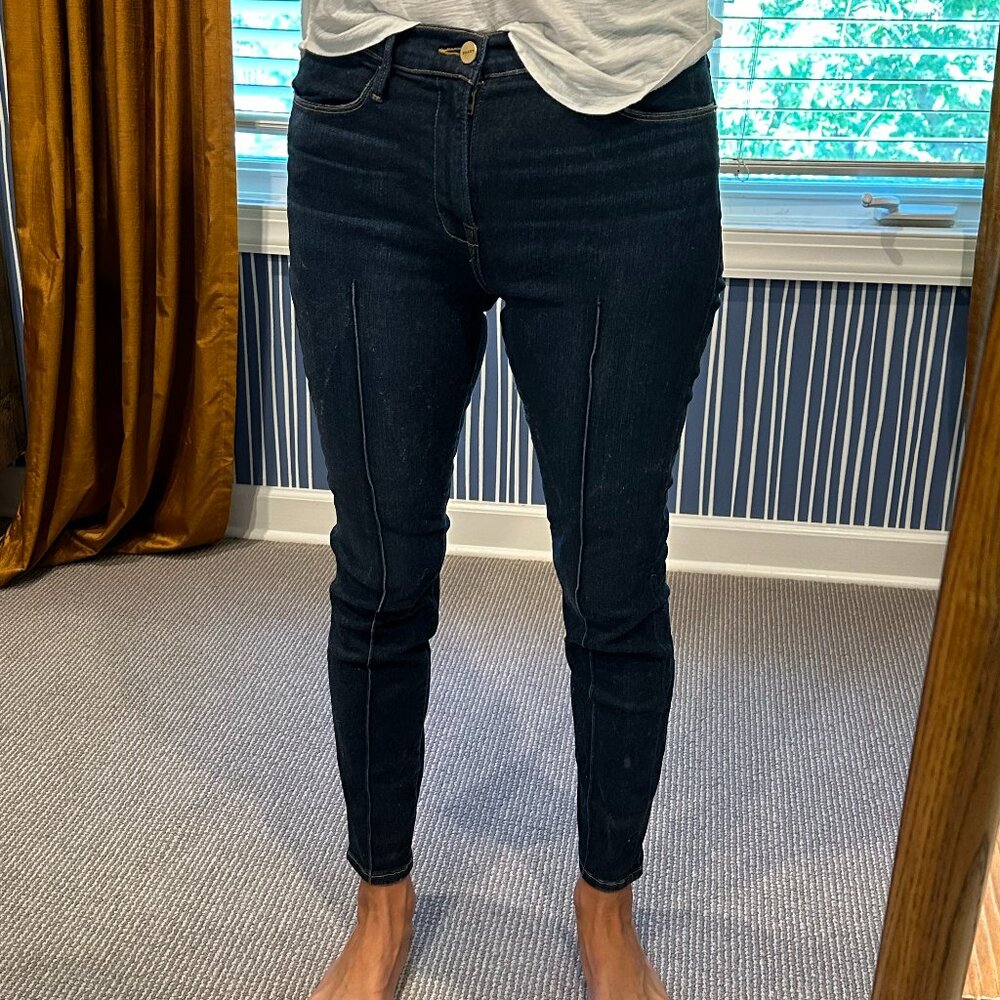 Frame Le High Skinny PinTuck Crop Jeans - Size 29